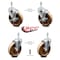 Service Caster 5 Inch High Temp Phenolic Wheel Swivel 3/8 Inch Threaded Stem Caster Brake, 2PK SCC-TS20S514-PHSHT-381615-2-TLB-2 - alternate 2